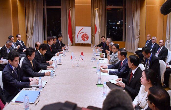 Indonesia dan Jepang mengadakan pertemuan bilateral