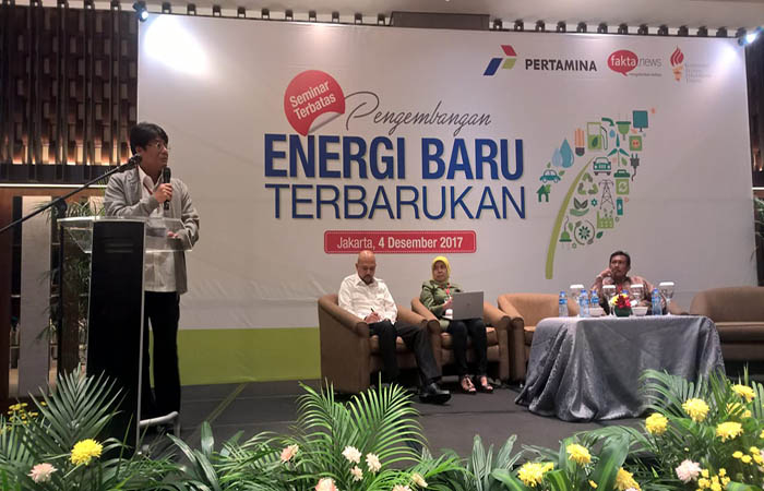 Direktur Utama (Dirut) PT Pertamina (Persero) Elia Massa Manik, dalam seminar terbatas bertajuk “Pengembangan Energi Baru Terbarukan (EBT)