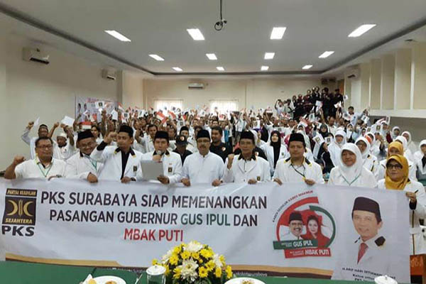 PKS Surabaya Ikrar Dukungan Pemenangan Gus Ipul-Puti