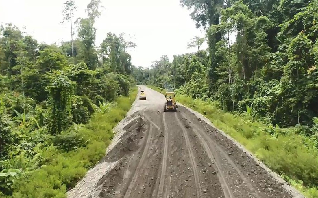 Pembangunan Jalan Kenyam, Batas Batu, Asmat, Papua