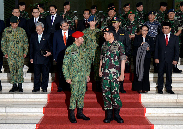 Presiden Joko Widodo dan Sultan Brunei Darussalam Hassanal Bolkiah