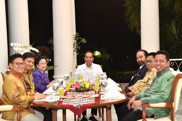 Ketum Parpol Pendukung Jokowi