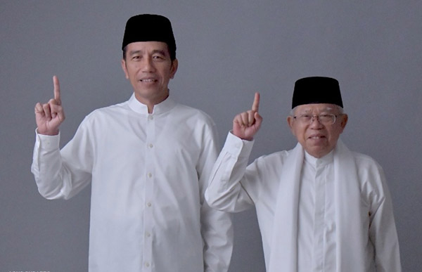 Jokowi-Ma'ruf Unggul