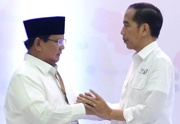 Jokowi dan Prabowo pelepasan burung merpati, aktivis mahasiswa, pemimpin gendeng