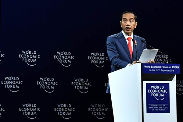 Jokowi World Economic Forum on ASEAN