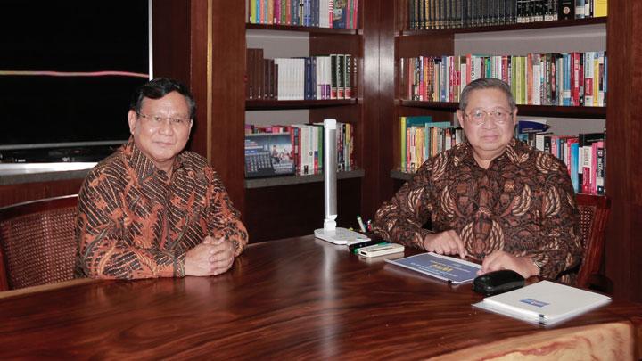 SBY dan Prabowo bahas status dua kaki