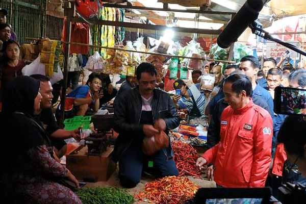 Presiden Jokowi, pasar tradisional