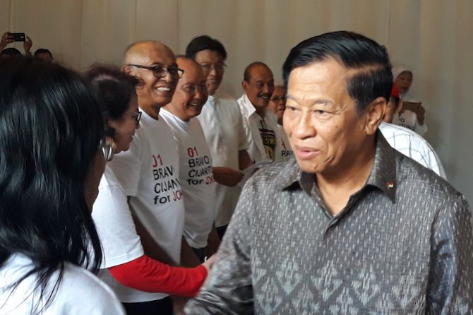 Agum Gumelar dan Bravo Cijantung deklarasi dukung Jokowi-Maruf, Prabowo, Agum Gumelar