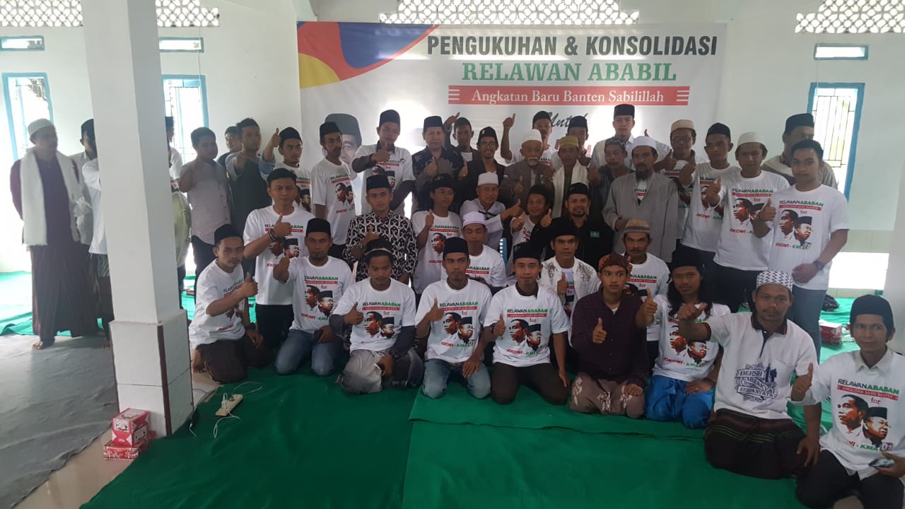 Relawan Ababil Banten, Jokowi-KH Maruf Amin, Deklarasi