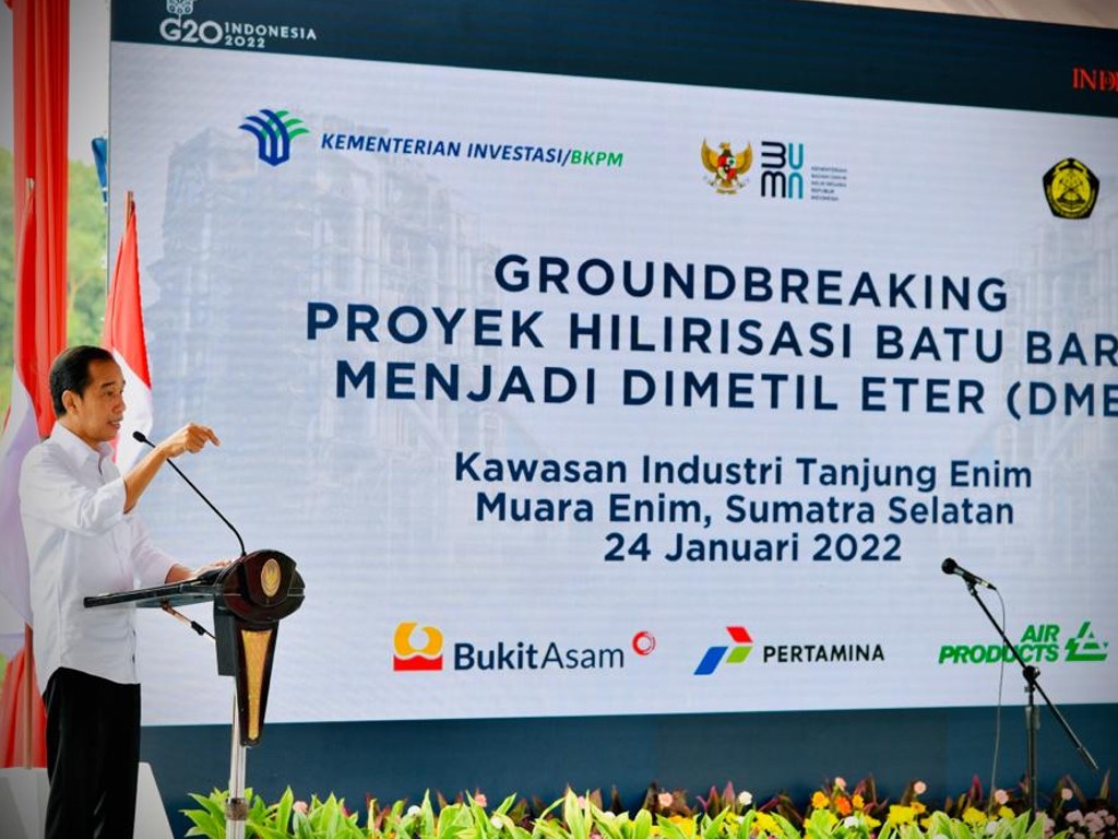 Presiden Jokowi di Muara Enim