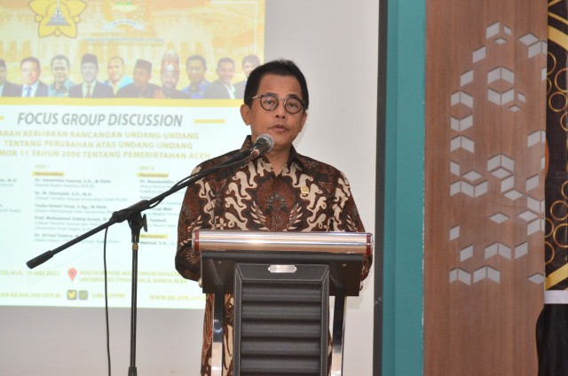 Penyusunan Naskah Akademik dan Revisi UU Pemerintahan Aceh Akomodasi Aspirasi Masyarakat Aceh