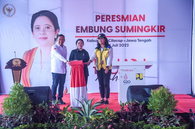 Resmikan Embung Sumingkir, Puan Maharani Harap Ketahanan dan Kedaulatan Pangan Indonesia Kian Terjaga