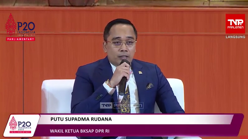 Putu Supadma Sampaikan Peran Parlemen Indonesia Hadapi Perubahan Iklim di Forum P20