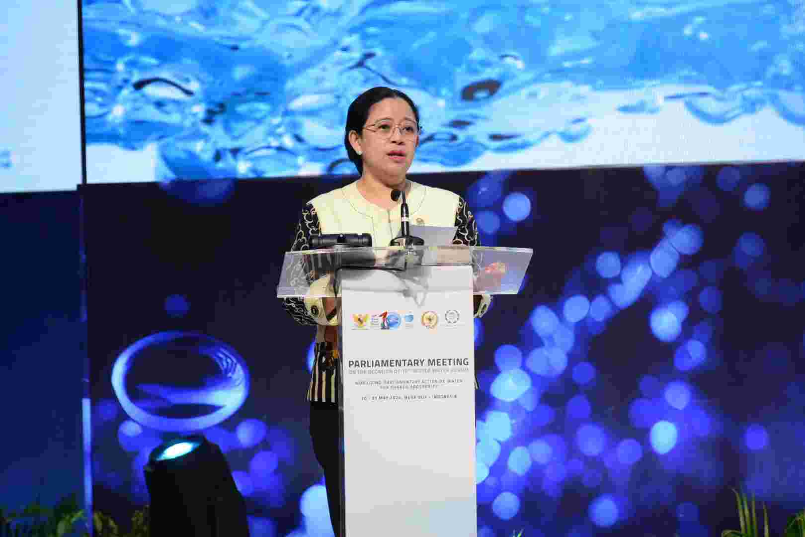 Tutup Forum Parlemen WWF, Puan Ingatkan Harapan Generasi Muda Soal Akses Air Bersih